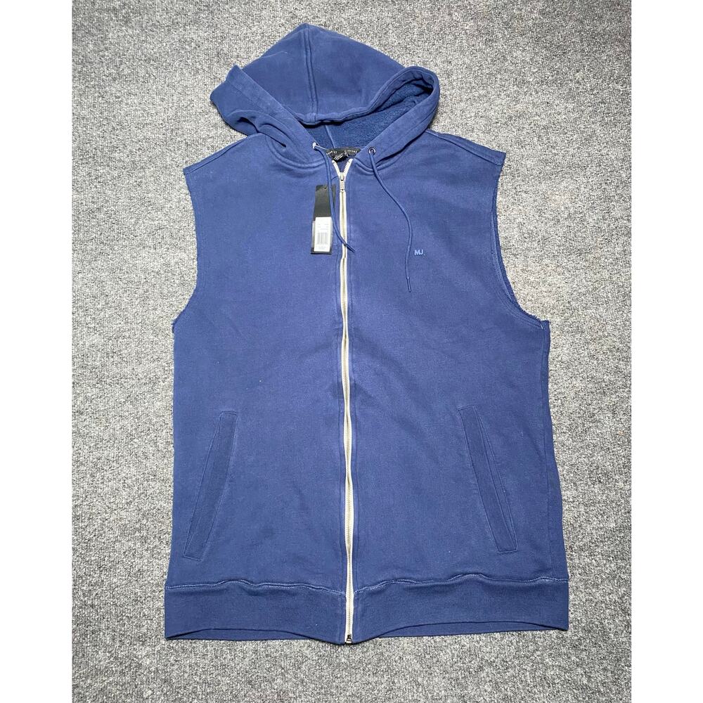 Marc by Marc Jacobs Blue Sleeveless Full Zip Hoodie- Men’s XL
